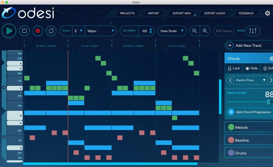 Mixed in Key Odesi - Kompositions-Tool für den Browser