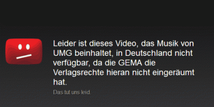 Die GEMA ist an allem schuld