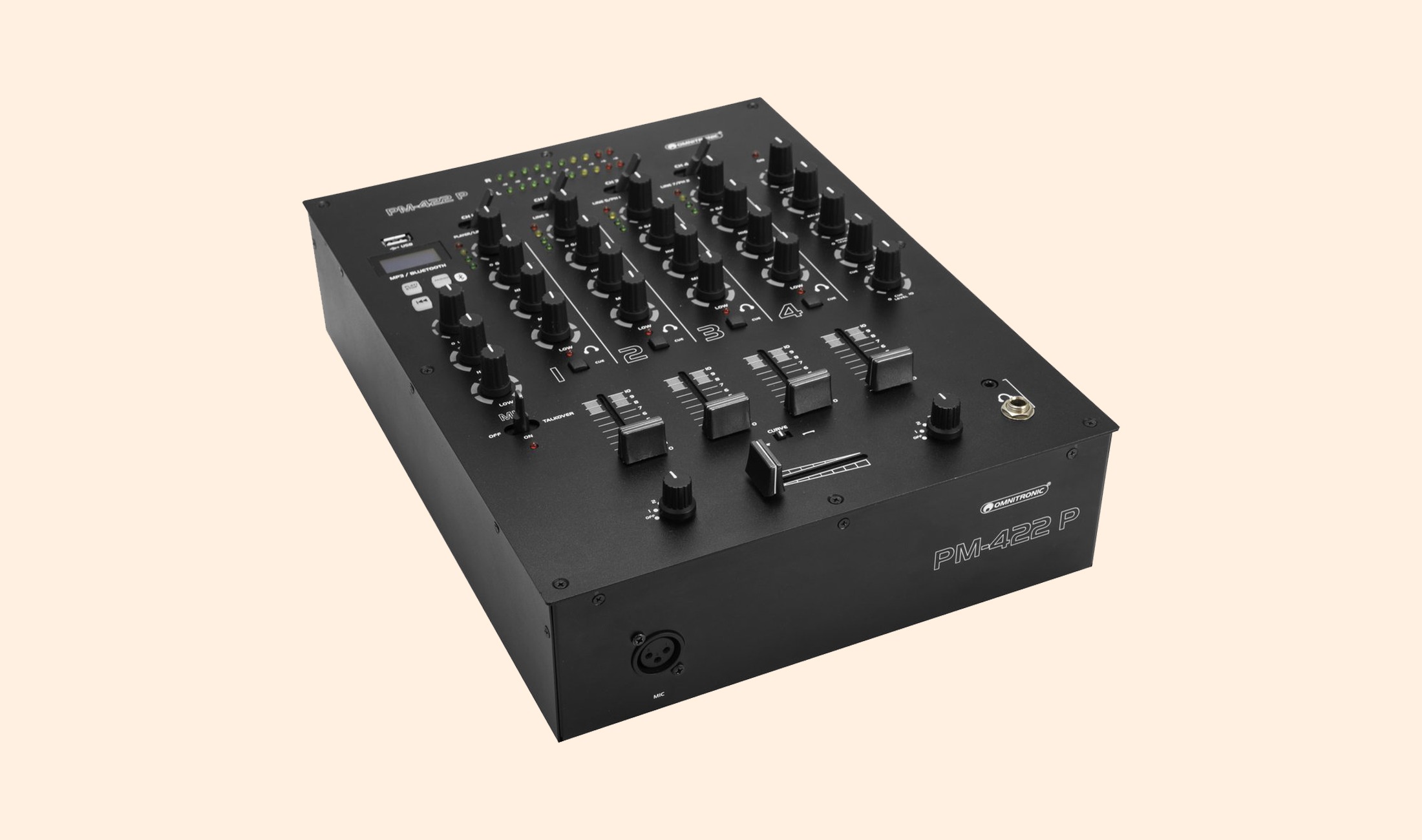 Test: Omnitronic PM-422 P / Vierkanal-Mixer