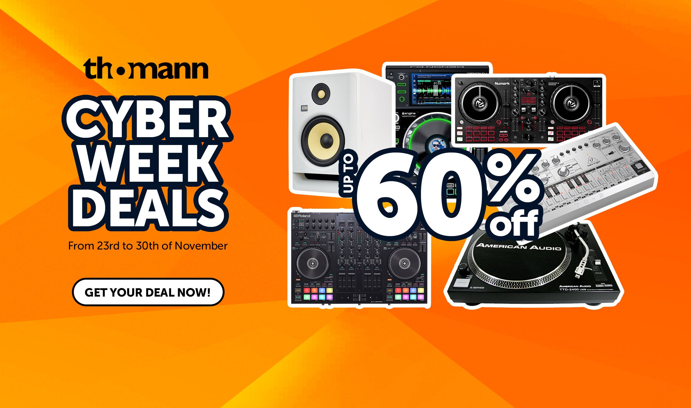 Cyber-Week: Thomann mit bis zu 60% Rabatt