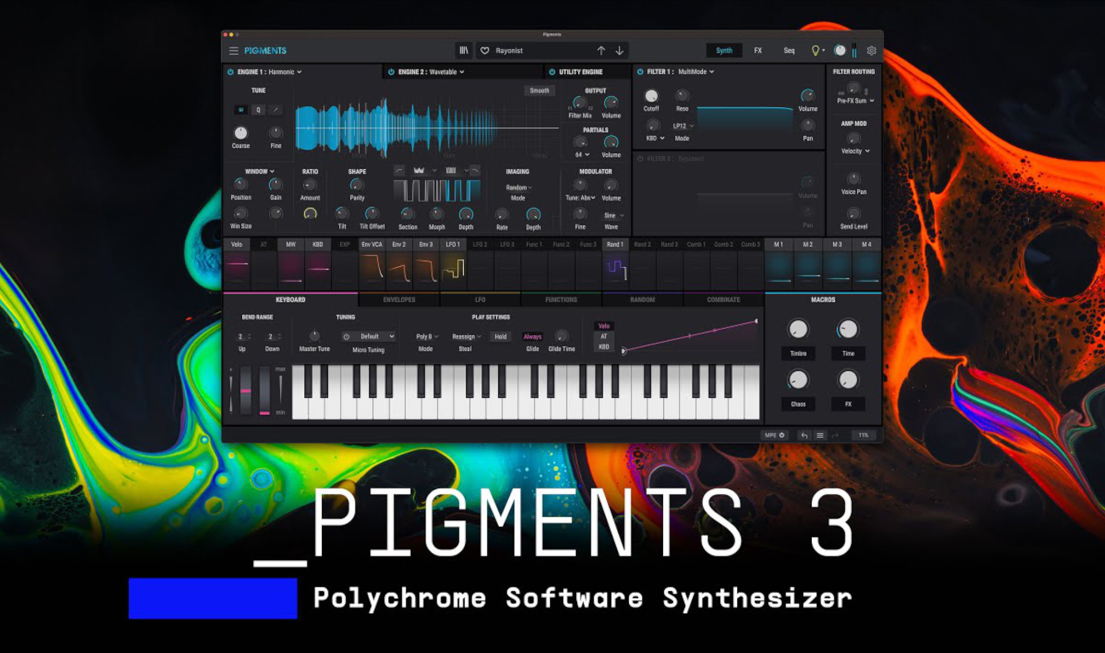 Arturia stellt Software-Synthesizer Pigments 3 vor