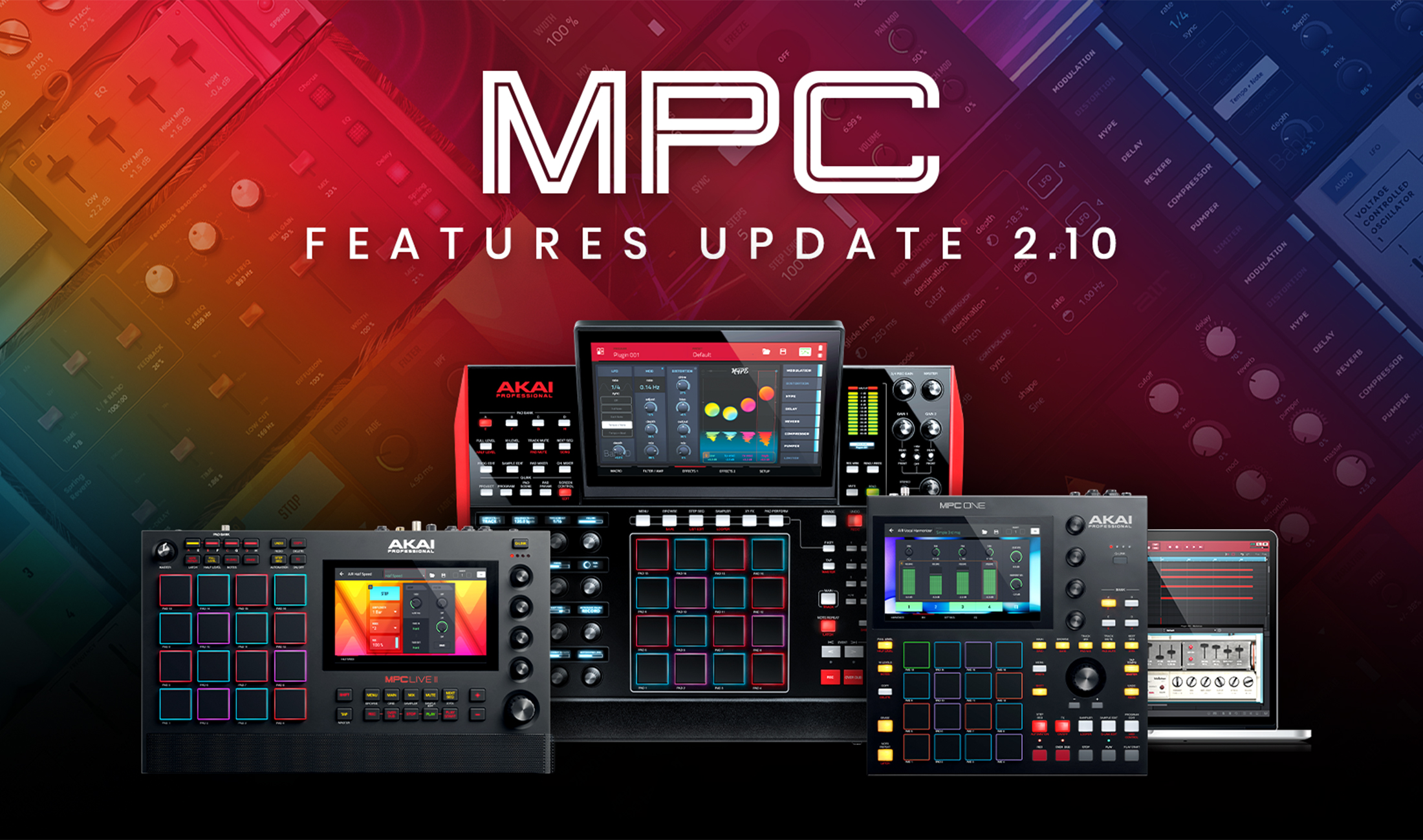 Akai MPC 2.10: Großes Firmware Update bringt neue Plugins und Effekte