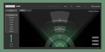 Focusrite FAST Verb: Reverb mit Visualisierung und künstlicher Intelligenz