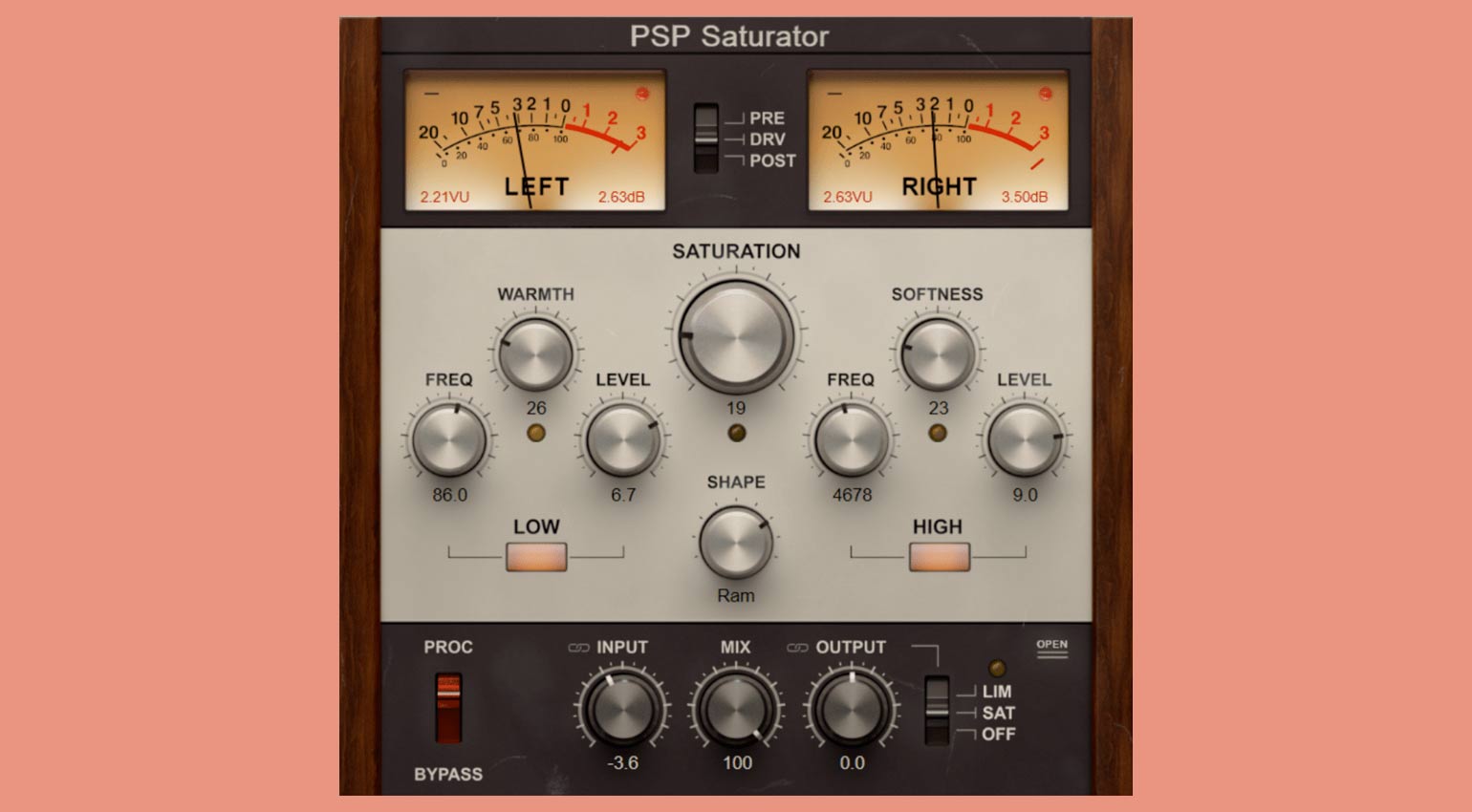 PSP Saturator: Virtueller Warmmacher von PSP Audioware