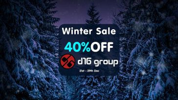 Deal: d16 Winter Sale - 40 % Rabatt auf alle Plugins & Bundles!