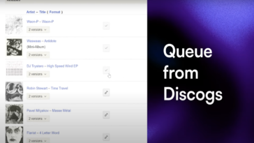 Discogs: Shovel ermöglicht das Erstellen von Playlisten und Warteschlangen  