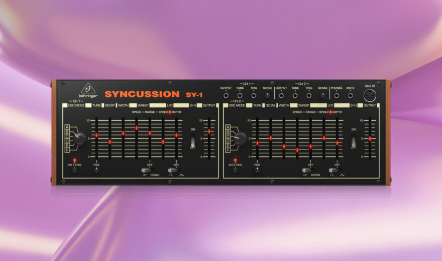 Behringer Syncussion SY-1: Drum Synthesizer wird ausgeliefert