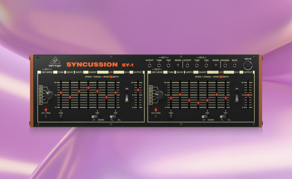 Behringer Syncussion SY-1: Drum Synthesizer wird ausgeliefert