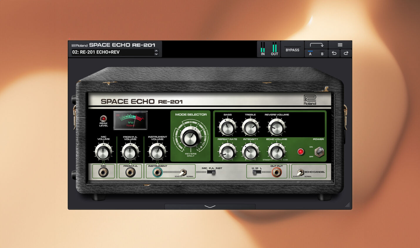 Roland RE-201 Space Echo: Plugin-Version des Originalherstellers