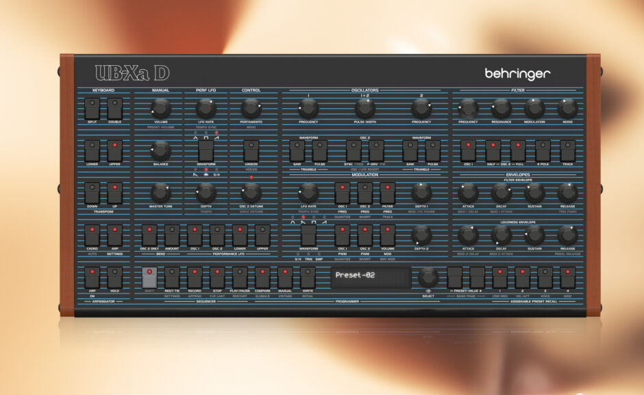 Behringer UB-Xa D: Der polyphone Analog-Synthesizer jetzt im handlichen Desktop-Format