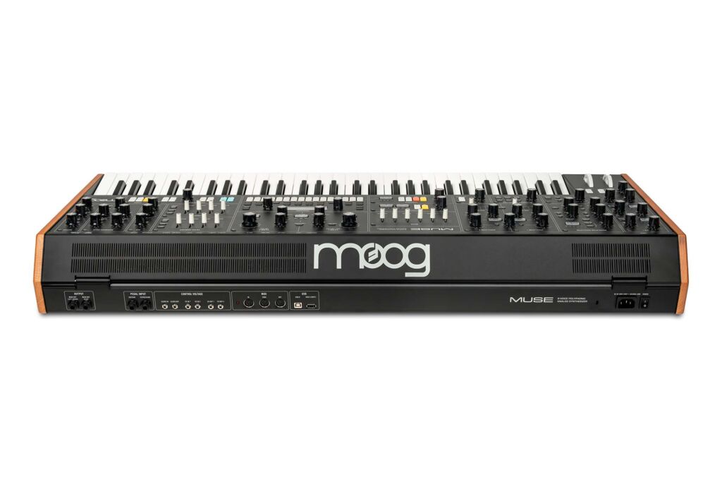 Die Rückseite des Moog Muse