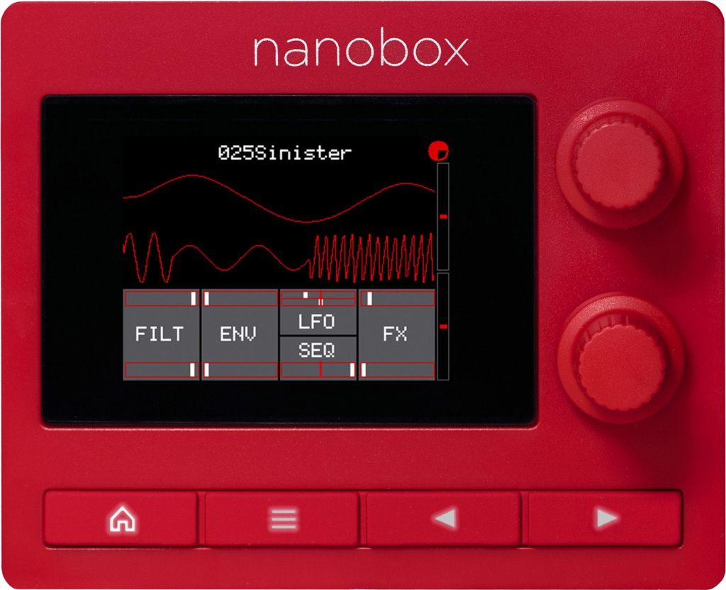 Nanobox Fireball von oben.