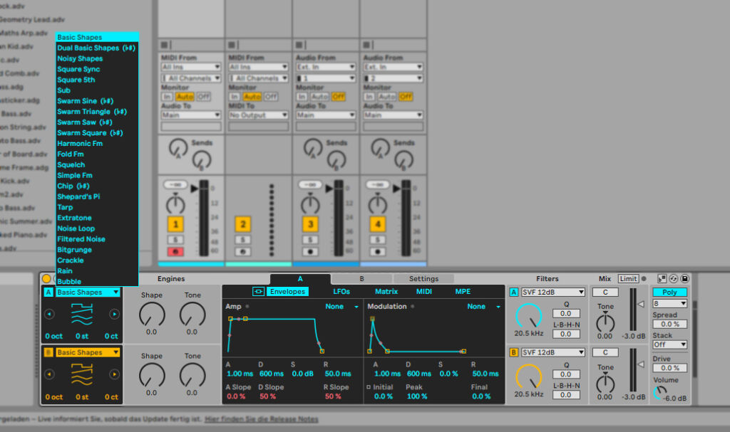 Ableton 12 Meld.