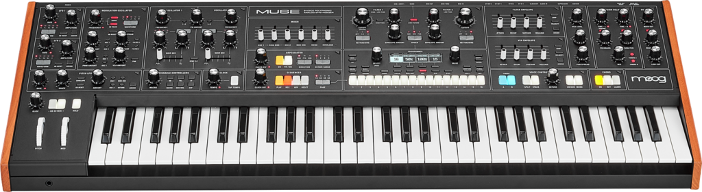 Moog Muse Schrägansicht.