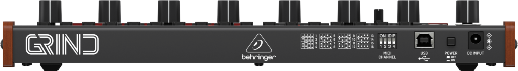 Der Rückseite des Behringer Grind