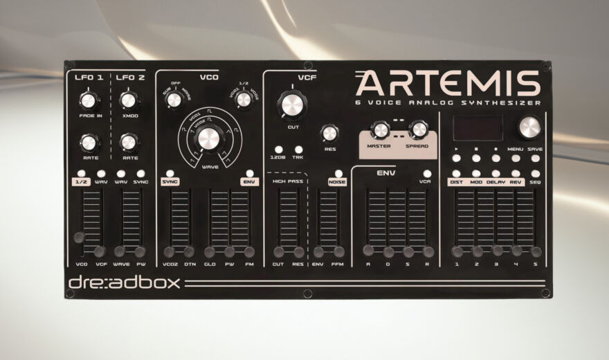 Dreadbox Artemis: Polyphoner Synthesizer mit Sinevibes-Kollaboration