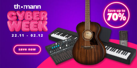 Thomann Cyber Week: Bis zu 70 Prozent auf Instrumente und Gear